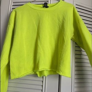 Lime green “GOOD VIBES” sweater